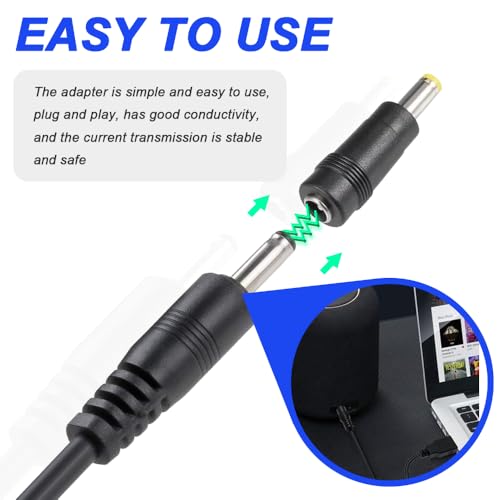 5.5 x 2.1mm Jack to 4 x 1.7mm Plug en DC Plug 4 x 1.7mm Socket 90 graden rechts Hoek DC Plug (10 Pack) 4