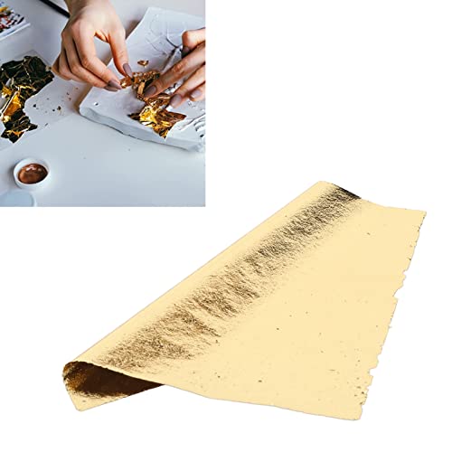 500Stuks Gold Leaf Imitatie Multifunctionele Gold Foil Sheets voor het schilderen Decoratie Kunst Gilding Crafting 5