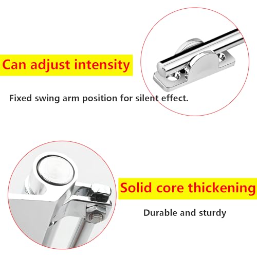 2 stuks deursluiter aluminium verstelbare automatische deursluiter Automatische veerdeursluiter Ondersteuning tot 25 kg voor commerciële thuis 3