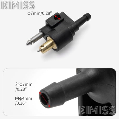 1/4 inch Fuel Tank Plug Tube Fitting Joint Fit voor buiten (zwart) 4