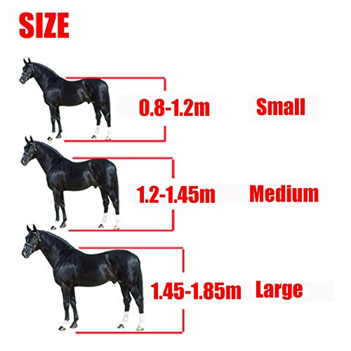 Horse Snaffle Bridle met Rein Rood verstelbaar Horse Dumbbell Harnas Horse Bridle Horse Bit met zachte Kussen voor Paard (L, Rood)