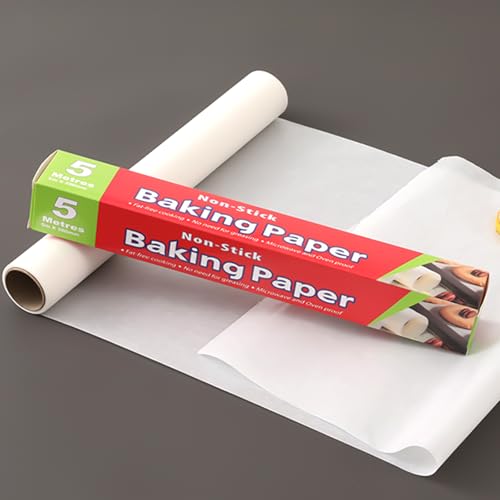 Bakpapier vellen 30 cm x 5 m Butter Bread Paper Roll Deli Paper Sheets Grease Proof Paper, Non-Sticky Bakpapier, White Cheese Paper, Bakpapier voor Sandwich, Friet, Cake