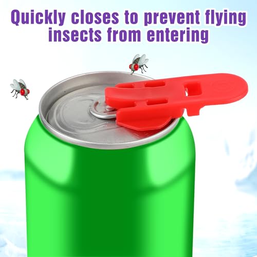 6 Pack Manual Eenvoudige Can Opener, Kleurrijke Soda Bier Kan Beschermer, Plastic Bier Leakproof Kan Beschermende Schilden voor Coke, Bier, Soda, Aluminium Drank, Kan Opener Tool 4