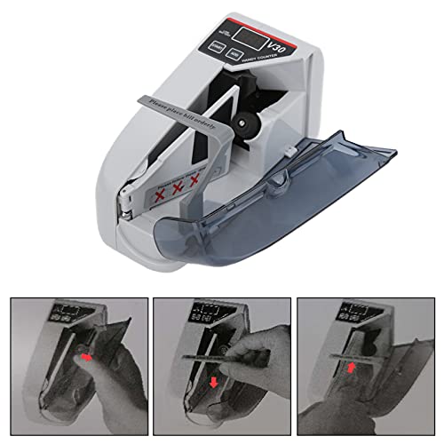 Geldteller, 7,3 x 2,8 x 4 Inch, Mini draagbaar Handy Money Counter, 600 bankbiljetten/min, voor Multi-Currency Mobiele telefoonbankbiljetteller (EU-plug) 4