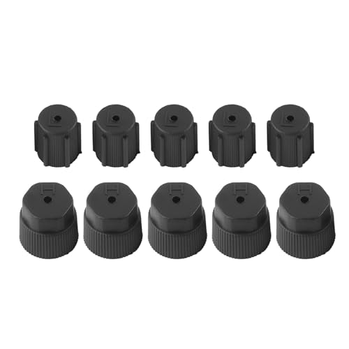Airconditioning Systeem Cap Kit, 10 stuks Universele Airconditioning Service Caps, Auto Airconditioning Opladen Port Caps Auto Accessoires