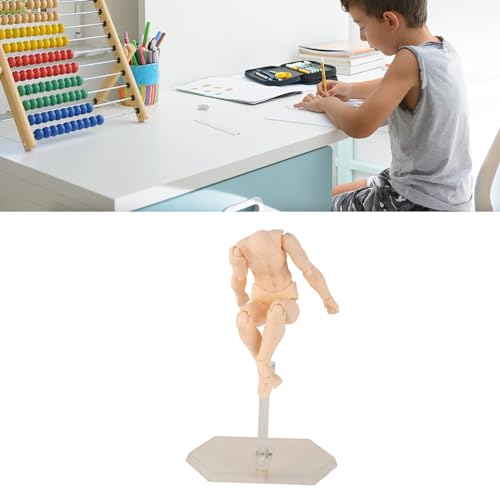 Fi a 2.0 Youth Body Figure - man en vrouw gearticuleerde pop met zilver grijze huid, gemeenschappelijke actie cijfers in grijs en O huidtonen voor tekenen en verzamelen (Man #11)