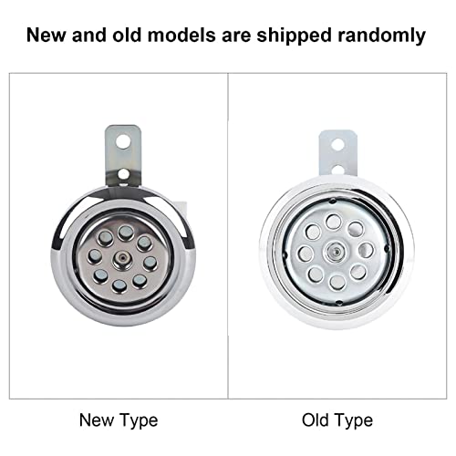 Universele motorfiets Hoorn, Waterdicht 110dB Loud 12V 85mm W/Honeycomb Chrome Cover Horns Luid Kit