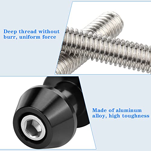 Motorfiets Bobbins M8 Race Adapter, Verpakking van 2 Aluminium Swivel Arm Spool, Standing Mount, Swingarm Bescherming, Montage Stand voor Motorfiets 3