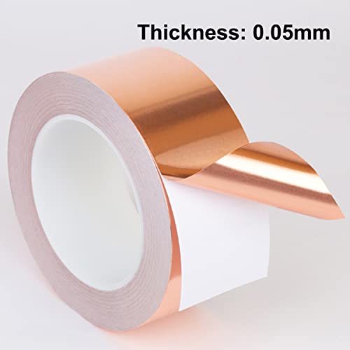 1 Piece Koperen Kleefband, 3mm x 20m, Koperen Tape Zelf-Adhesive, Enkelzijdig geleidend, voor Circuits en Elektrische Reparaties