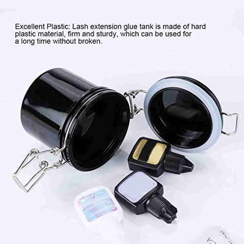 Lijmhouder met 3 compartimenten voor vocht om uitdroging te voorkomen, verzegeld, lekdicht, wimper, stickers, organizer voor de tank voor het versieren van wimpers 3