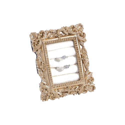 Vintage Ring houder, Juwelen Ring Tentoonstelling Stand Frame Oorbellen Tentoonstelling Tablet sieraden houder Tray Showcase voor fotografie Props bruiloft decoratie handel