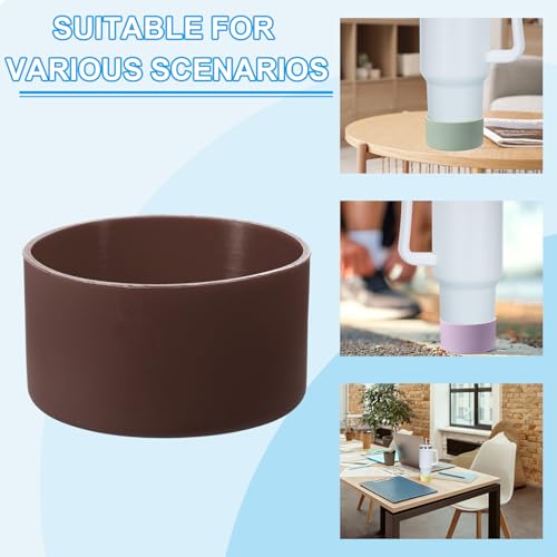 Siliconen Boot, 1 Piece Bottom Sleeve Protector, Anti-Slip Beschermhoes voor Waterfles, Car Travel Cup, Bruin 4