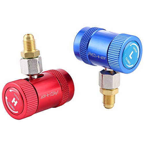 Snelle koppeling, Professionele snelle koppeling Airconditioning Service Port Adapter Geschikt voor R1234yf koelkasten