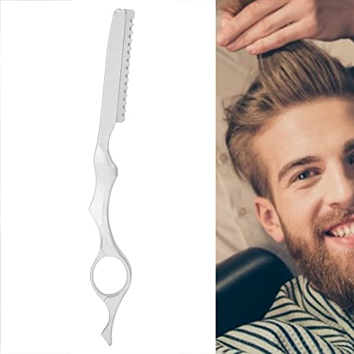 Professionele Hair Styling Thinner Texturizing Cutting Feather Razor, Hair Styling Razor Hair Thinning Comb Hair Texturizing Cutting Razor Comb voor Salon Home Use(Zilver)