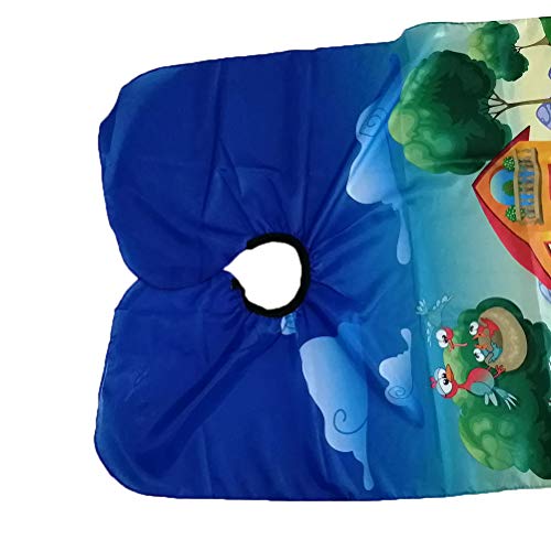 Barber Waterdichte Salon Haar Styling Apron Kinderen Jongens Meisjes Dierenpatroon Styling Shampoo Salon Barber, lucht blauw 4