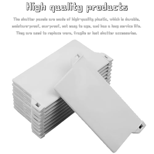 Slat Curtain 10PCS Weight Plates Verticale blinden Reserveonderdelen Accessoires Gewichten voor verticale blinden Gordijn Deur Raamaccessoires (Wit, 127mm) 3