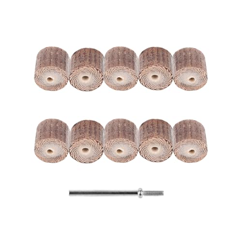 10Stuks 13MM Schuren Sanding Sandpaper Flap Wiel Schijf Penseel Bit Grinding Polishing Tool Sander Drill Schuren Flap Wiel Coarse voor Rotary Set Grit #600 met 3mm Mandrel Shank