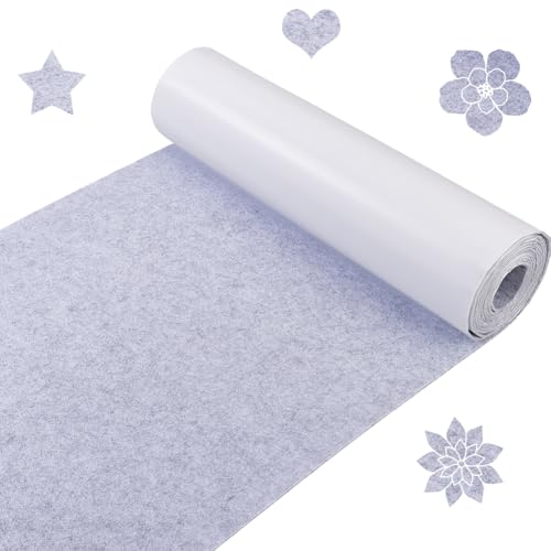 3m Zelfklevende Viltstof, 40cm brede vilten lade Invoegen voor het verwijderen en Stikken, Vilt platen voor sieraden doos, Vilt invoegen, Festival decoraties, Foto Frame, Behang, Grijs