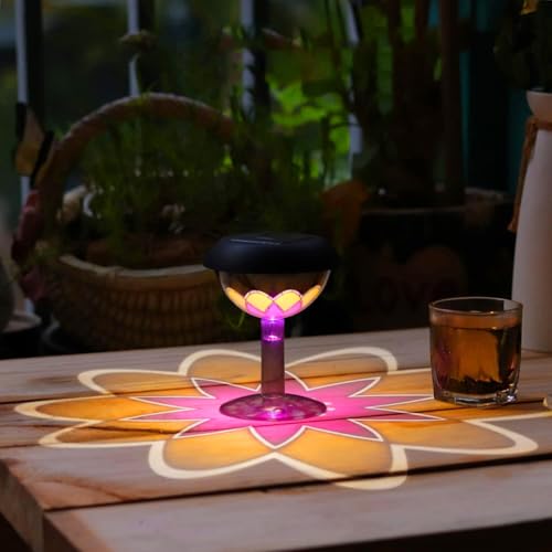 Solar Lights for Outdoor Garden 2 Pieces LED Garden Lights Path Lights Colour Changing Garden Lights IP65 Waterdichte padverlichting voor tuin, buiten, gazon, padverlichting