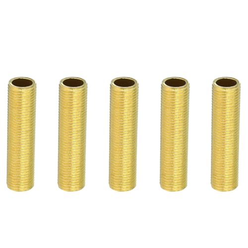M10 Fijne Thread Lamp Pijp, 5 Pack 40mm Thread Hollow Tube Adapter Messing Koppelende Connector Pijp passen