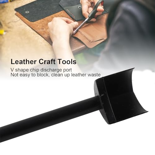 V Vorm Cutter Punch, Gereedschap Staal Leder Halfcirculaire Cutter Punch Belt voor ambachten Belt Belt DIY Ambacht Naaldwerk Project Lederen Gereedschap (25mm) 5