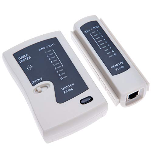 LAN RJ45 RJ11 netwerkkabeltester, controleert open/korte klemmen en dwars door of dwars voor ISDN, ADSL, voedselnet, CAT7, Cat6e, CAT6, Cat5e, Cat5e, Cat5e, Cat5e, Cat5e, Cat5e, Cat5e, LSA Hulpmiddelen
