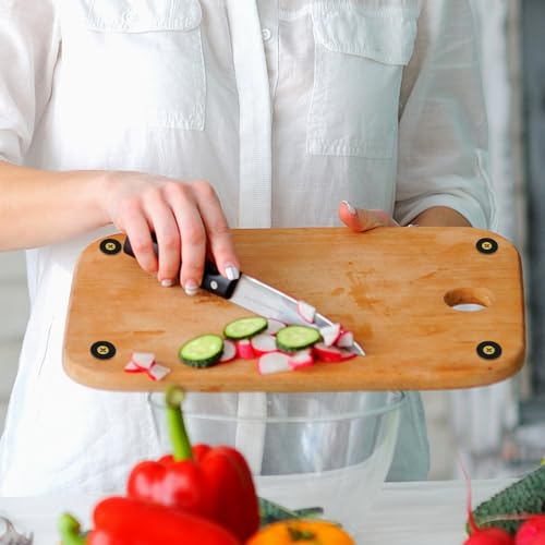 12 st. Zwarte ronde rubberen voeten voor snijplank, zachte Grip, non-slip, non-slip, roestvrij stalen schroeven 3