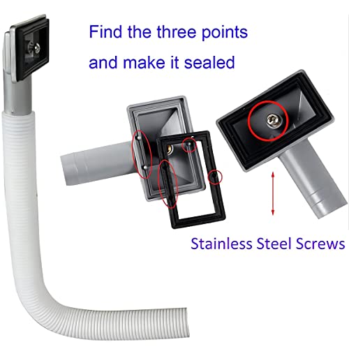 Keukenspoelbak 114 mm 11⁄2 inch zeefmachine met drainer en Rectángulo te vol, roestvrijstalen gootsteen zeef