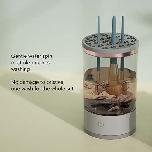 Elektrische make-up borstelreiniger, 2-in-1 make-up borstelreiniger, make-up borstelreiniger en droger machine, diepe cosmetische borstel Spinner voor alle soorten 4