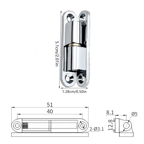 6 Stuks Room Door Deur Tie, Opvouwbare Blunt Scharnieren, Verdikking Hardware Deur Scharnieren, Deur Scharnier Op Strap Deur Band Kleine Vlag Scharnieren, voor Kasten, Ramen, Deuren 3