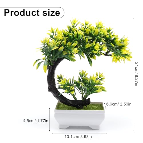 Potted plant kunstmatige stijlvolle kunstplant Bonsai decoratieve kunst Bonsai miniatuur kunstbomen voor woonkamer kantoor slaapkamer balkon