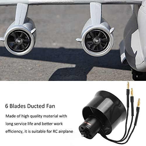 Duct Ventilator met Motor, QF1611(1311)30 Mm EDF 6-bladige Kanaal Ventilator met QF1611-14000KV 2-4S Brushless Motor Geschikt voor RC Plane