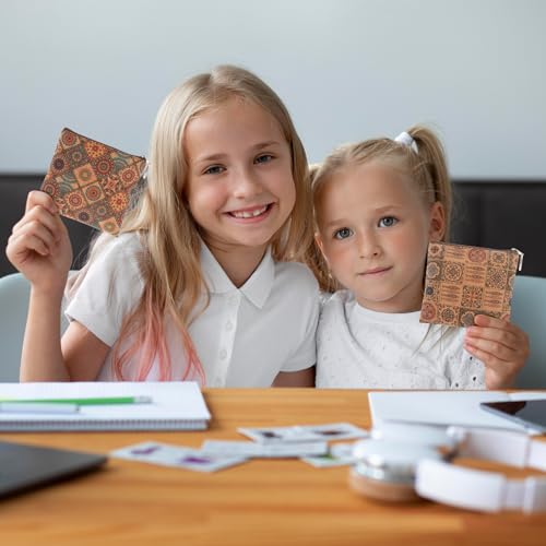 2 st. Vintage Mini Portemonnee Portemonnee Portemonnee Portemonnee Portemonnee van Portemonnee van Portemonnee Polyester met rits Klein Muntzakje voor vrouwen veranderen tas, Multicolor, Deco, Multicolour, Deco 5