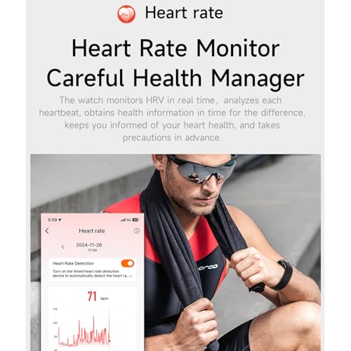 Dpofirs Smart Armband, Draagbare Activiteiten en Fitness Tracker, All-Day Continuous Monitor, Smart Polsband 10m Waterdicht voor zwemmen, duiken, surfen en baden 4