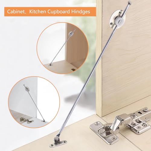 4 Piece Cabinet Deur Ondersteuning Bars / Pull Scharnieren 23x3.5cm IJzeren Materiaal Kabinet Ondersteuning Scharnieren voor deuren, ramen, kasten en dozen 5