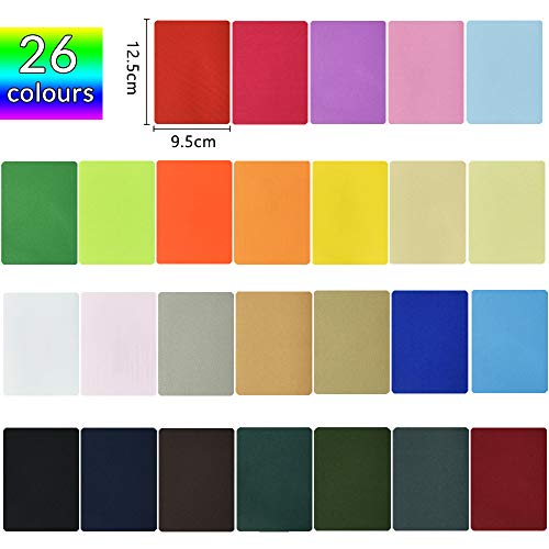 Pack of 26 Iron On Patches Jeans Patches Iron On Patches Lijm Twill Stof Sticker Kleurrijk Iron Op Patches voor kinderen Volwassenen Kleding Denim Reparatie Design