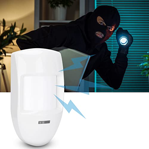 12V bekabelde dubbele PIR bewegingssensor alarm, Infrarood Detector Security System voor thuis, Passieve Infrarood Intrusie Detectie, Binnengebruik, Ideaal voor 3