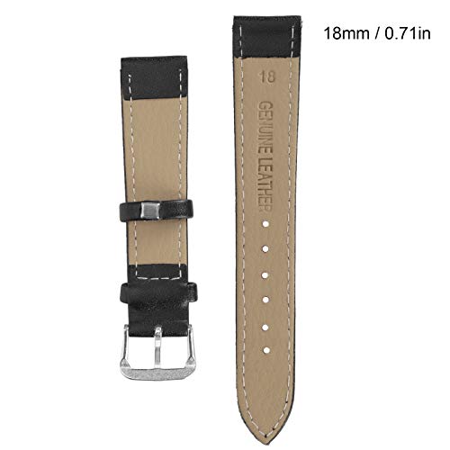 Horloge band horloge band met gesp, PU leer universele vervanging horloge band deel accessoire, horloge band vervanging voor mannen vrouwen(18mm) 4