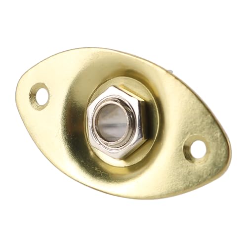 2 Pack Gold Thick Oval Dent Electric Guitar Jack Output Plate Jack voor Fender Stratocaster Telecaster Vervanging hardware 4