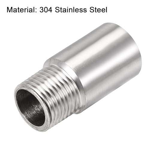 2Pcs Douchekop uitbreiding arm, 50mm Douche arm Extender, 1/2 PT roestvrij staal handheld douchepijp hoofd uitbreiding Ronde Pijp voor badkamer accessoire 4