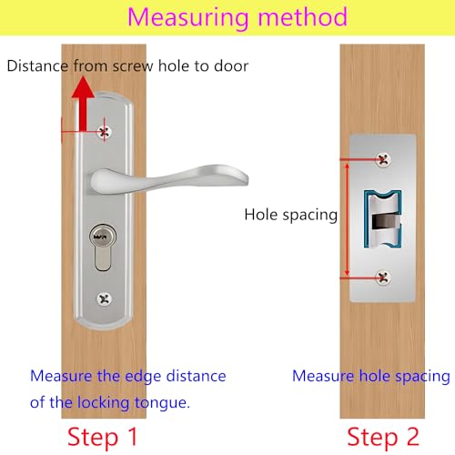 42 mm buisslot, hoogwaardig mortisslot, deurslot voor gebruik met verende deurgrepen 5