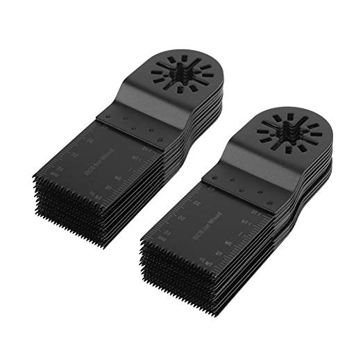 Universal Oscillating Saw Blades, 20st 34mm Multi Tool met Quick Release en ingebouwde merken voor reparatie