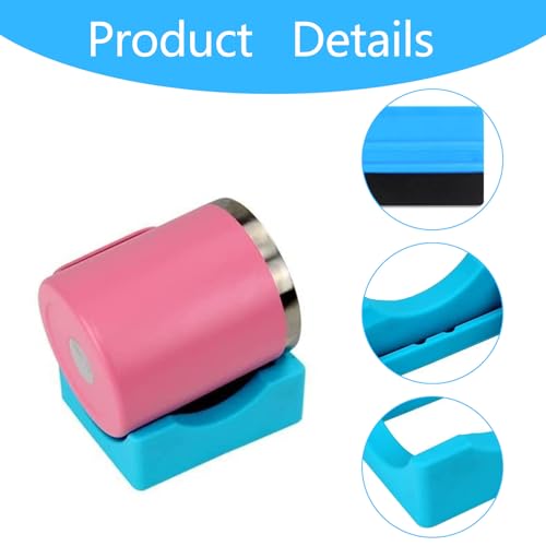 Siliconen bekerhouder, Non-Slip Cup houder, Siliconen Non-Slip Cup houder, Geschikt voor vele beker maten, met vilten rand Scraper 3