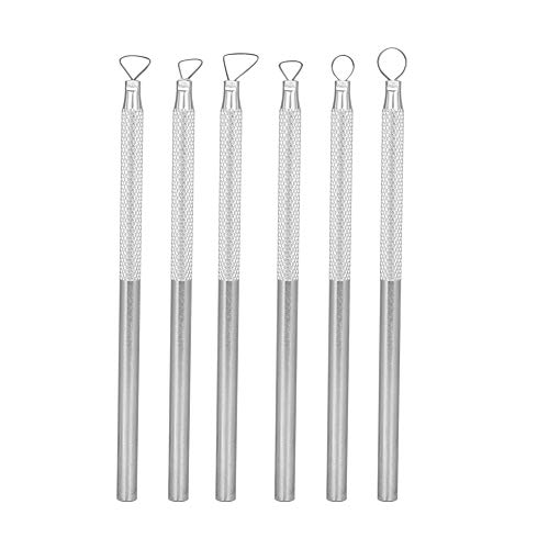 Clay Scraper, 1 Set 6 stuks Clay Sculpting Tools Aluminium Klei Keramiek Poterij Vormen Pen DIY Craft Art Projecten Supplies, Sculpture Shaping Tools