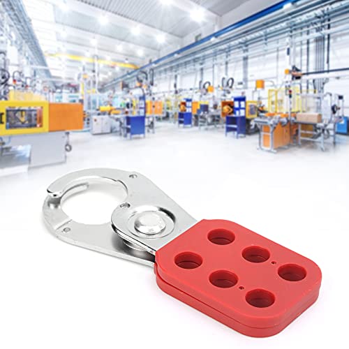 Lockout Hasp, 1in Jaw Lockout Hasp veiligheid Tagout voor hangslot Plastic geïsoleerd snap slot, Nylon PA Steel, Lock Out Lock Hasp 3