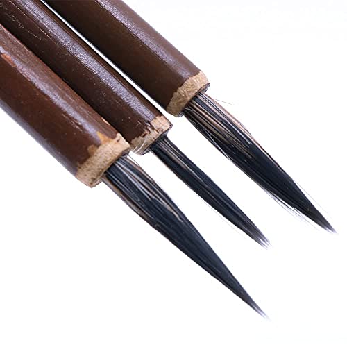 3Pcs Chinese kalligrafie borstel Schrijven Brush Kanji Sumi tekening aquarel penseel