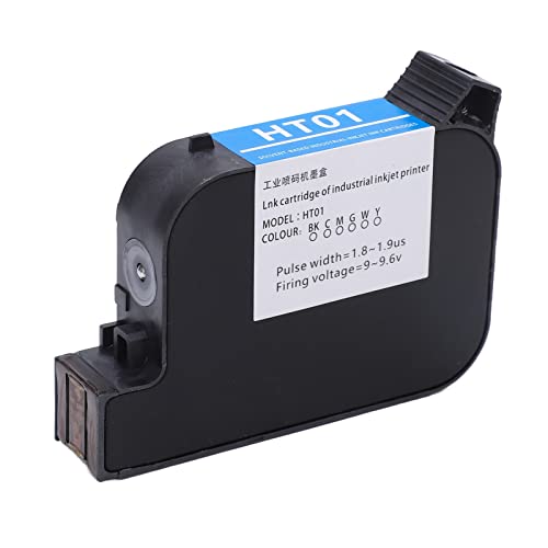 Handheld Inkjet Printer Ink Cartridge HT01 40ml Handheld Printer Ink Cartridge Quick Dry Inkjet Printer Cartridge Replacement Inkjet Printer Ink (Zwart) 4