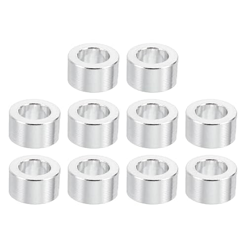 M3 Aluminium Standoffs Set van 10 Ronde Metaal Standoffs Aluminiumlegering voor M3 Schroefbout, 3 x 3,1 x 5 mm (L x D x D)