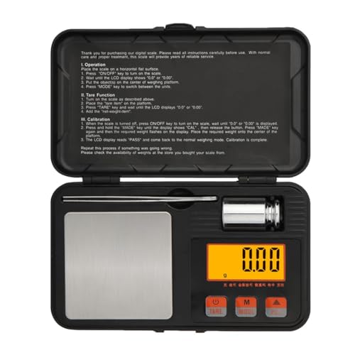 Digital Pocket Scale, 200g Precision Mini Jewelry Scale, Portable Small Gram Scale met LCD achtergrondverlichting, 0,01g Nauwkeurigheid, Geschikt voor Jewelry Food