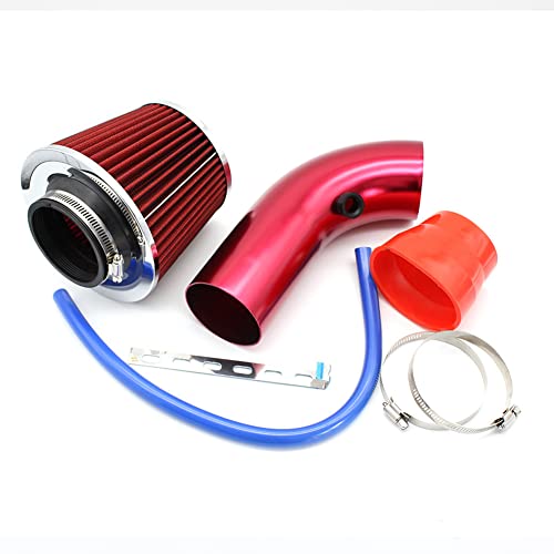 Cold Air Intake Pijp, 76mm Universal PerCompatibele metmance Auto Cold Air Intake Turbo Filter Aluminium Automotive Air Filter Inductie Flow Garden Slang Kit 4